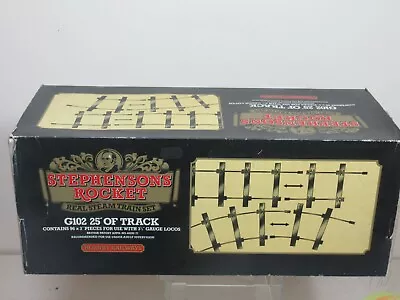 HORNBY No.G102   STEPHENSON'S ROCKET BOX OF 96 PIECES  3.5  GAUGE TRACK MIB LOT2 • £89.95