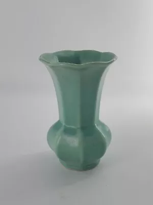 Vintage Small Ceramic VASE Turquoise 5⅛ X3½ • $10.99