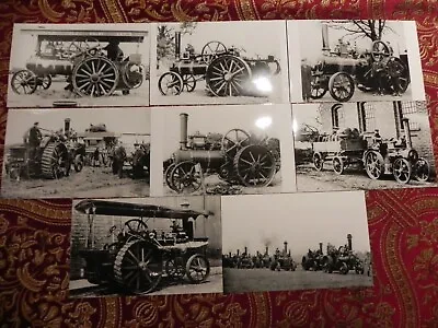 Set Of 8 Agricultural & Industrial Machines With Steam Engine Photos #2 • $6.21