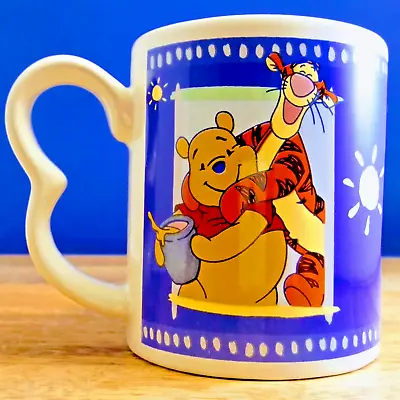 Disney Winnie The Pooh And Friends Classic Blue Coffee Mug Collectible Cup Blue • $9.99