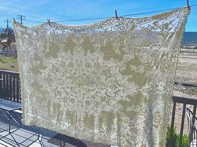 Vintage Quaker Lace Cloth Tablecloth Ecru 58 X 86  Number 4280 • $37