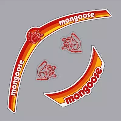 Mongoose - Helmet Decal Set - Red • $42.95