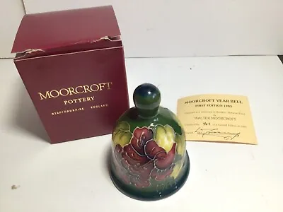 Moorcroft Hibiscus 1983 First Edition  Bell  141/1000. With Box And Certificate • $72.32