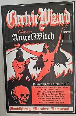 Electric Wizard 2017 Germany Concert Poster 11 X 17 Framed • $21.99