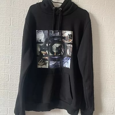 Size Large Naruto Black Hoodie Jumper Anime Goth Gothic  • £20