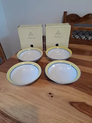 £18 • Buy   Royal Doulton Blueberry 2 X 2 Cereal/dessert Bowls -BOXED 4 Total.