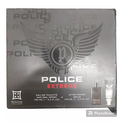 Perfume For Men Set Police Extreme EDT 100ml+Aftershave Geniune Product Uk Selle • £45