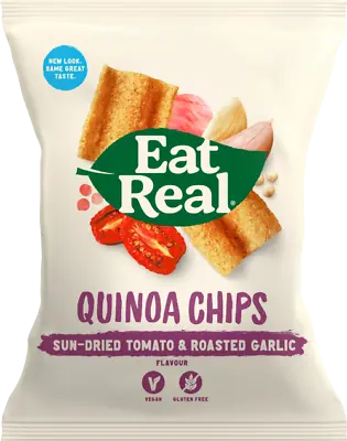 Eat Real Quinoa Chips - Sun-Dried Tomato & Roasted Garlic 30g • £1.65