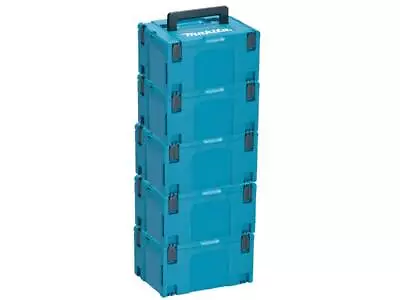 Makita Type 3 X 5 MAKPAC Stacking Connector Carry Case Type 3 5pk Tool Box  • £99