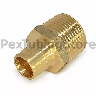 5/8  PEX X 1/2  Male NPT Threaded Adapter - Brass Crimp Fitting • $1.85