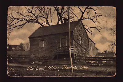 Postcard : Ohio - Marietta Oh - Old Land Office 1907 View • $5.49