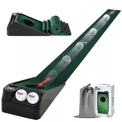 PGM Putting Green Indoor With Electric Ball Return Mini Golf Trainer Aid Mat • $49.79