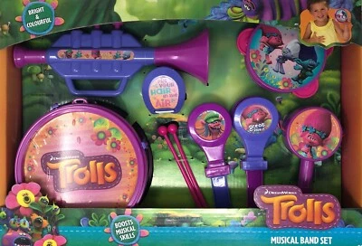 £14.99 • Buy PJ Masks Trolls Musical Band Sets Instruments Drums Recorder Tambourine Trumpet