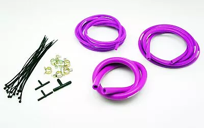 AUTOBAHN88 Engine Silicone Air Vacuum Hose Dress Up Kit PURPLE Fit Mustang • $31.90