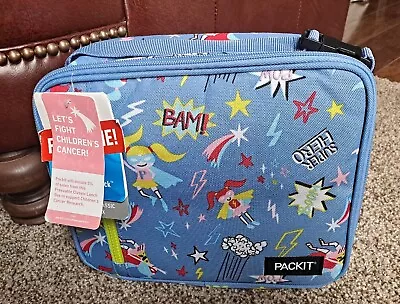 $11 • Buy PACKIT LUNCH BAG Freezable Classic Lunch Box With Zippers Super Hero