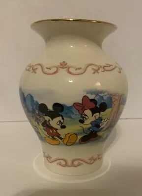 LENOX 2001 Animated Classic DISNEY  Vase  Mickey  Minnie  Donald & Daisy Duck • $64.99