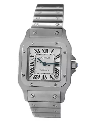 Cartier Santos Galbee 2823 Stainless Steel Date 32MM Men's Automatic Watch • $4087.35