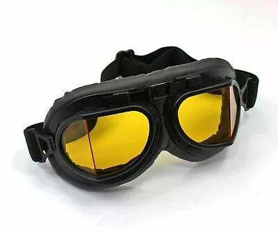 Vintage Motorcycle Goggles Eyewear Cruiser Aviator Pilot Retro Motorcross Biker • $17.05