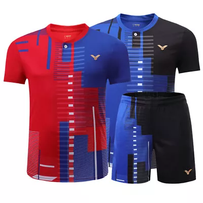 VICTOR Adult Kid Sports Suit Tennis Table Badminton Clothes Set T Shirts+shorts • $32