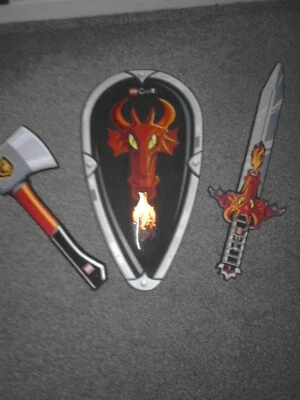 £24.95 • Buy Official Lego Castle Foam Sword And Shield With Foam Axe Toy Weapon