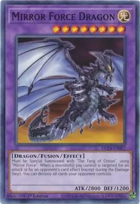 Mirror Force Dragon - DLCS-EN057 - Common - 1st Edition X3 - Near Mint • $2.13