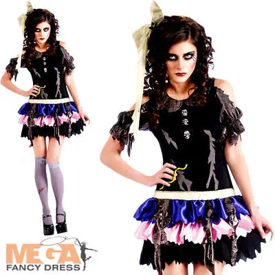 Zombie Rag Doll Ladies Fancy Dress Living Dead Dolly Adults Halloween Costume  • £16.99
