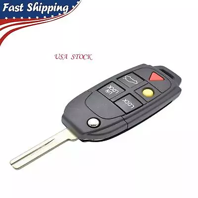 Car Remote Flip Key Fob Shell Case Replacement For Volvo XC70 XC90 S60 S80 V70 • $8.99