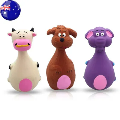 $12.39 • Buy Latex Squeaky Dog Toys Puppy Pet Chew Toys Squeaker Toy Bite-Resistant