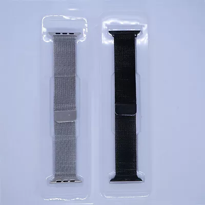 $4.99 • Buy For Apple Watch IWatch Band Series 8 7 SE 6 5 4 3 Magnetic Stainless Steel Strap