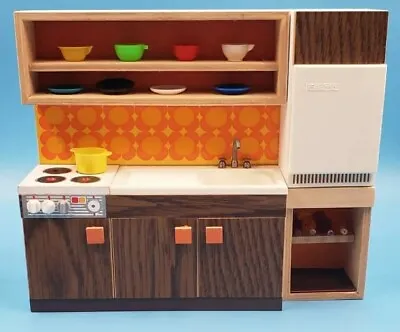 VTG Bodo Hennig Cupboard Sink Kitchenette 70s German Dollhouse Furniture • $33
