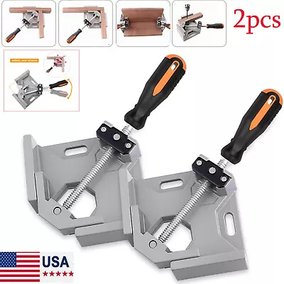 1/2x Single Handle Corner Clamp Right Angle Clamp Adjustable Aluminum Swing Jaw • $31.49