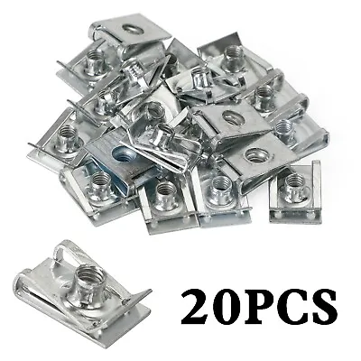 20x Fairing Clips M6 6mm Bodywork Panel Spire Clip Motorcycle Speed Clips U Nut` • £7.19