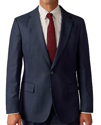 J.crew Navy Blue Ludlow Slim Fit Suit Jacket English Cotton Wool Blend Bh230 40r • $149.99