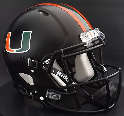 MIAMI HURRICANES NCAA Riddell Speed Full Size REPLICA Football Helmet • $159.99