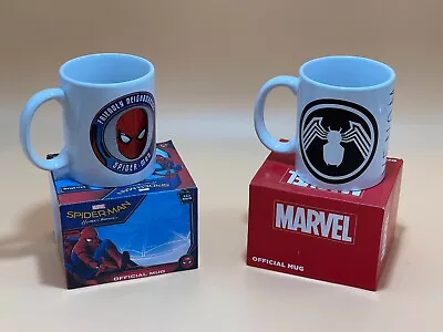 Marvel Official Mug. Spiderman/Venom/Both. 11oz Ceramic With Handle. NEW In Box • £9.99