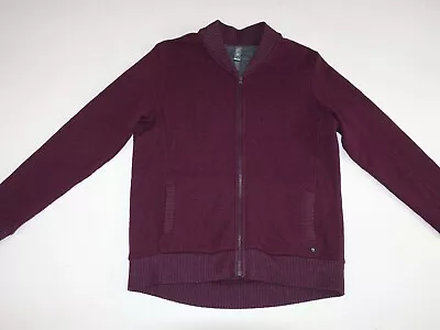 Mountain Hardwear Women's Sarafin Bomber Sweater Medium Burgundy Red Wool Blend • $32.99