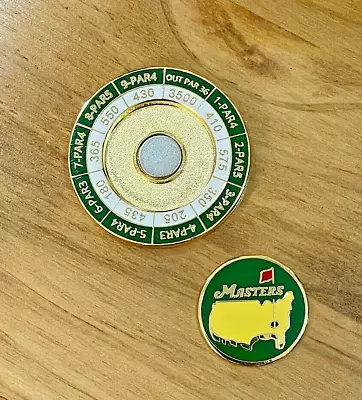 Masters Sale! Masters Tournament Magnetic Ball Marker Augusta National Yardages • $19.99