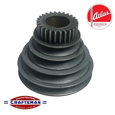 6” Atlas Craftsman 101 Lathe 618 Headstock Spindle Pulley & Gear - Good Bushing • $82.95