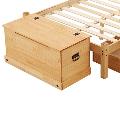 £69.99 • Buy Corona Storage Ottoman Chest Toy Bedding Blanket Stool Bench Box Solid Pine