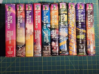 MISSION EARTH Complete Vol 1-10 Hardcover Book By L. Ron Hubbard All 1st Print • $65