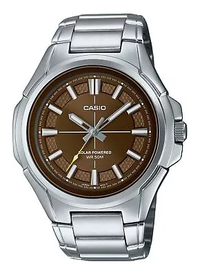 Casio Standard Brown Dial Solar Casual Men's Watch MTP-RS100D-5AV • £78.23