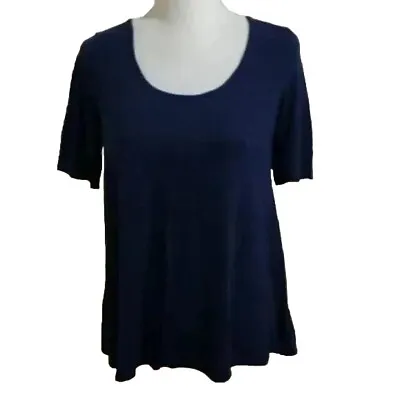 A Pea In The Pod Womens Blue Shirt Size Medium Maternity Half Sleeve Blouse • $10