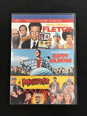 Fletch / Happy Gilmore / Mallrats Triple Feature [DVD] Comedy  FREE SHIPPING • $6.99