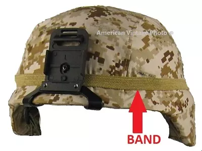 Helmet Band Coyote Cat Eyes Military USMC Army M1Helmet PASGT MICH Airsoft Camo  • $8.90