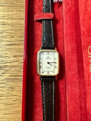 VINTAGE Omega DeVille Quartz Ladies Watch WITH ORIGINAL BOX ✅ FREE SHIPPING ✅ • $940