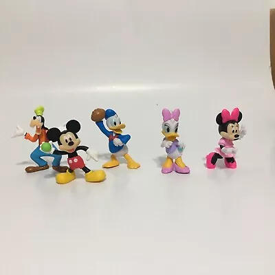 E17! Disney Cake Toppers Mickey Minnie Donald Goofy  Daisy PVC 2 Inch • $15