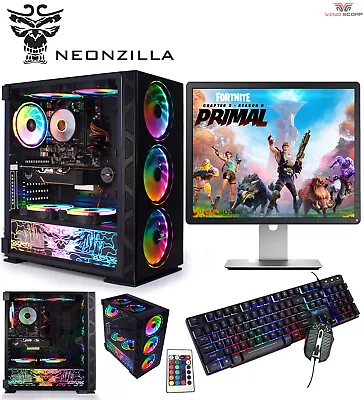 Gaming PC Bundle I5 Computer Desktop 8GB RAM 1TB HDD Windows 10 GT 710 2GB WiFi • £184.95