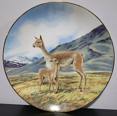 Vintage Will Nelson  The Vicuna  Ninth Issue Plate 1991~ The Endangered Species • $10.95