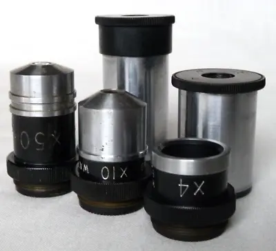 Watson Microscope Eyepieces And Objectives - Set B • £45