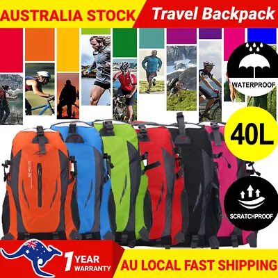 Climbing Hiking Travel  Backpack Ultralight Outdoor Sports Folding Rucksack AU • $15.99